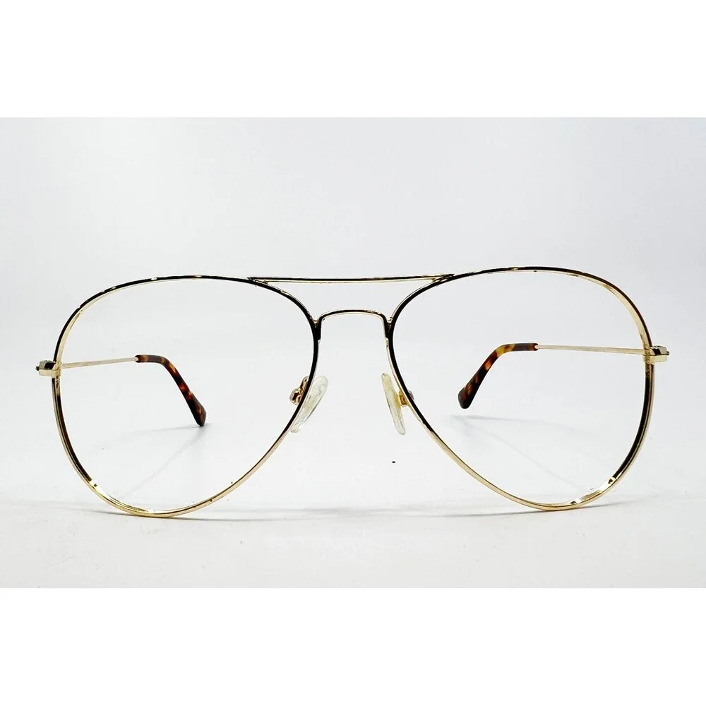 Magnus Eyeglass Frames Unisex Gold Aviator 33-M7576 58-14-140